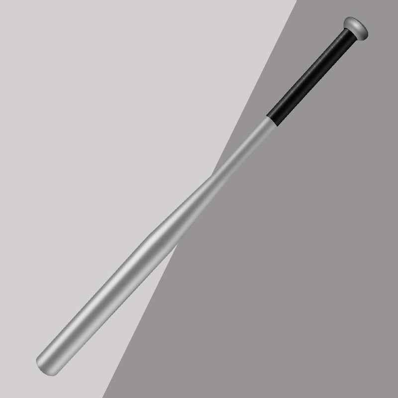 Tuggui Baseball Bat Steel with Carrying Bag (28 in, Silver) - Image 2